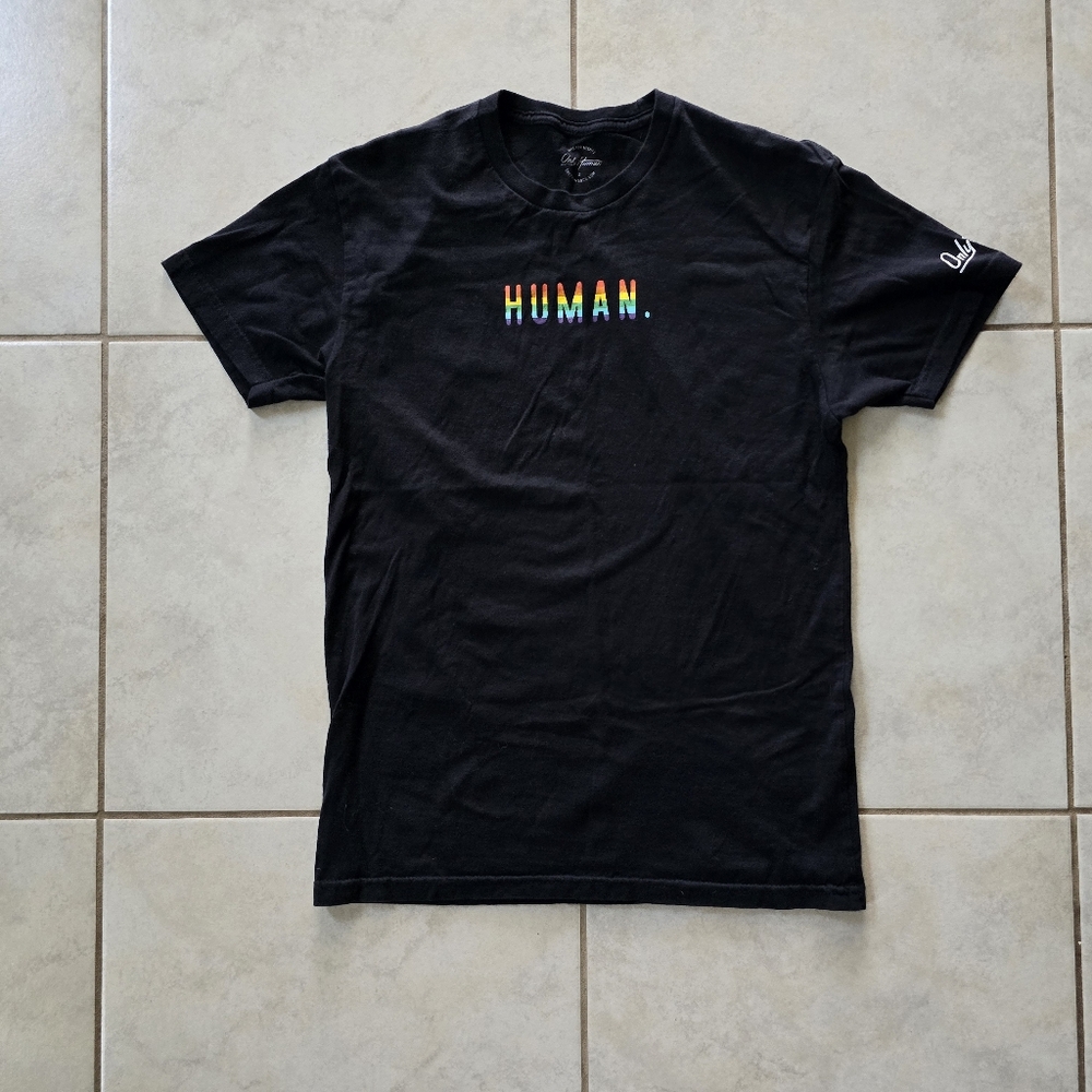 Women's Size Small "HUMAN" Pride T-Shirt - New without Tags